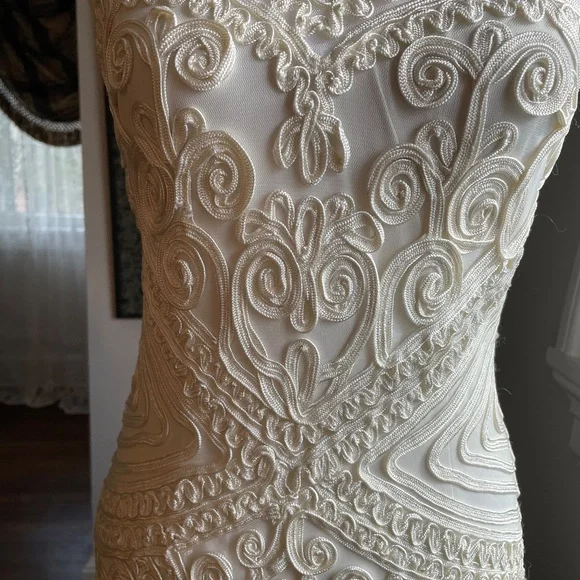 Designer Cache Elegant Sheath Amazing Applique - Picture 3 of 16